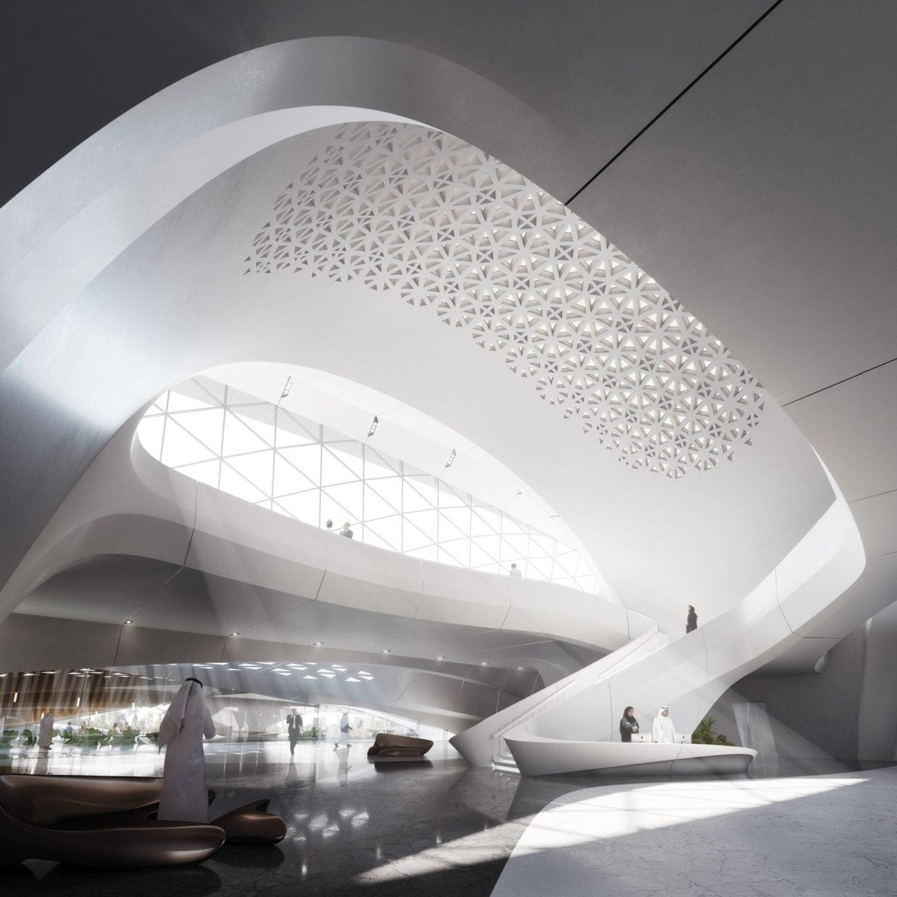 05. Beeah HQ interior - Zaha Hadid – Expresia geniului in Futurism