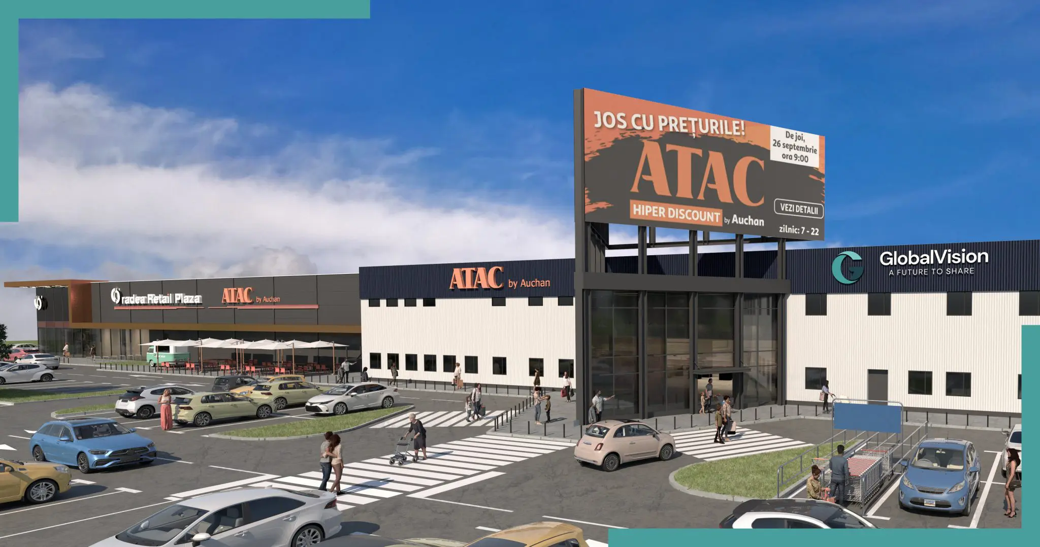 oradea retail plaza 2 scaled - Global Vision intră pe piața de retail