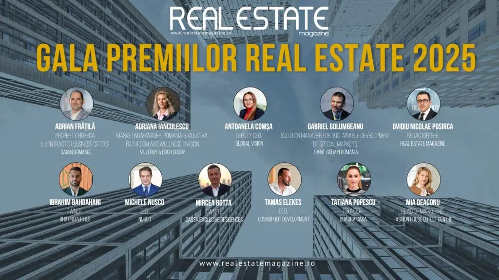 Investiții imobiliare de peste 1 miliard de euro, recunoscute la Gala Premiilor Real Estate 2025 Jurati RE 25 1 1024x576 - Investiții imobiliare de peste 1 miliard de euro, recunoscute la Gala Premiilor Real Estate 2025