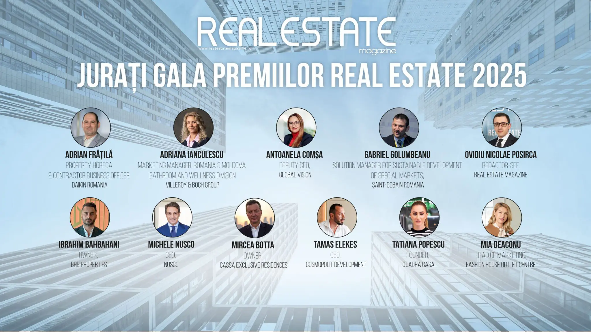 Jurati RE 25 scaled - Iată cine decide câștigătorii Galei Premiilor Real Estate 2025
