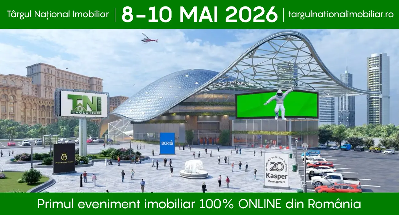 Poza TNI EVOLUTION 8 10 mai 2026 - Începe Târgul Național Imobiliar TNI EVOLUTION - 20 de ani de tradiție la un CLICK distanță