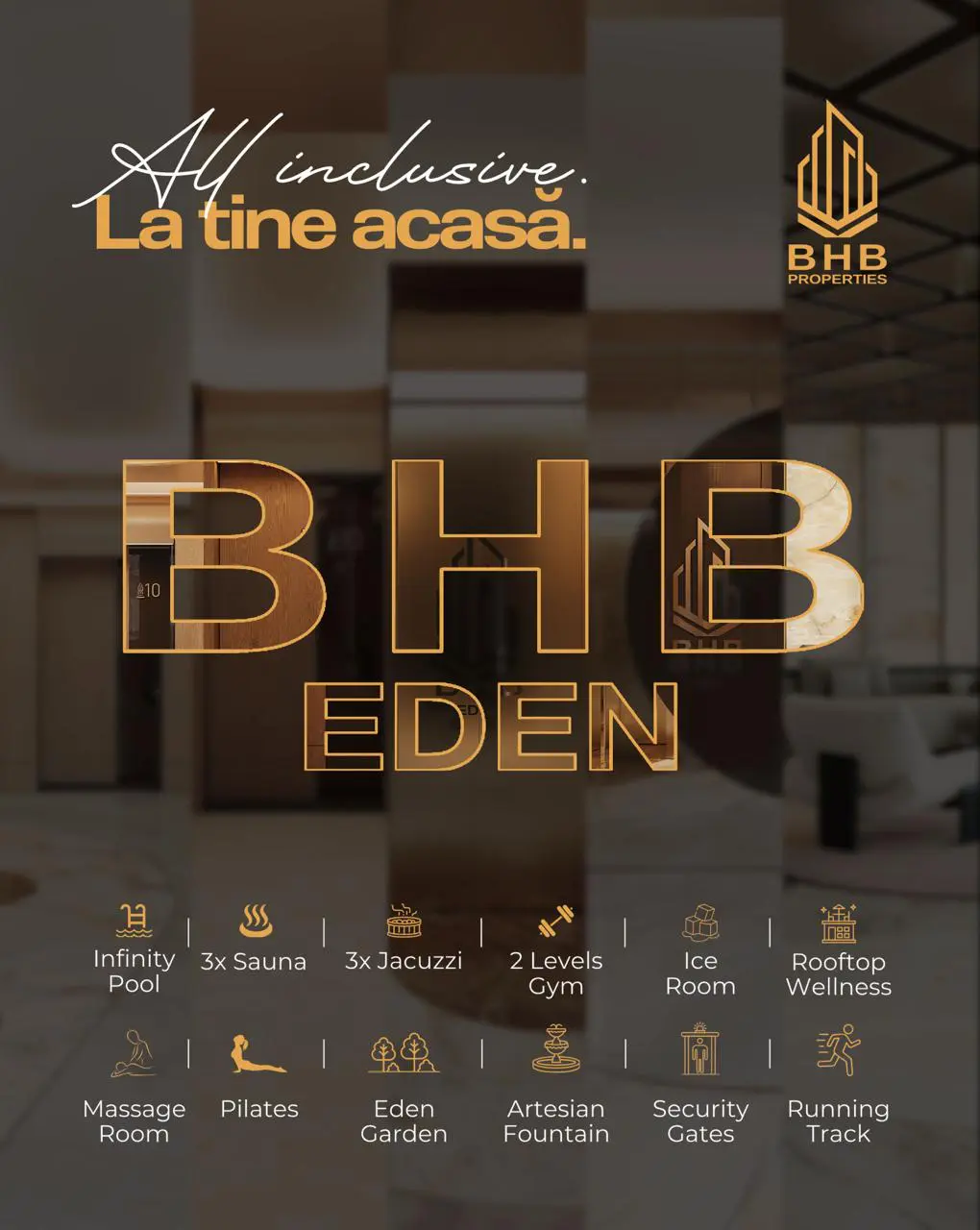 BHB - BHB Eden: Noul reper al lifestyle-ului premium, spectaculosul proiect care aduce experiența all-inclusive în nordul Bucureștiului