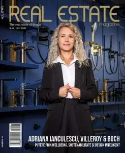 Adriana Ianculescu, Villeroy & Boch pe coperta Real estate magazine romania