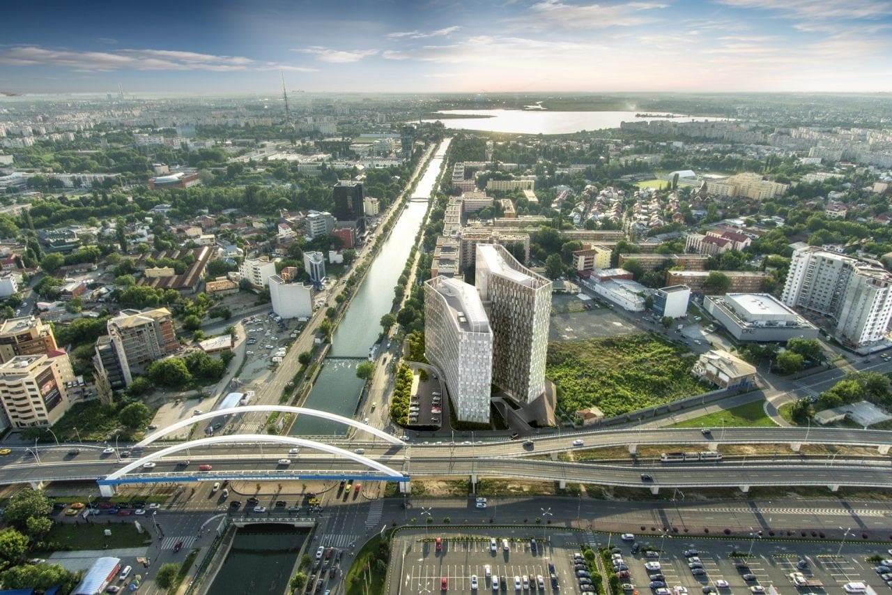 Bukarest Büro Orchidea Towers Visualisierung aussen 2 - Politehnica - noua destinatie in business