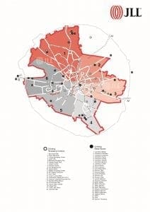 JLL 2016 Bucharest Retail Map 212x300 - JLL 2016 Bucharest Retail Map