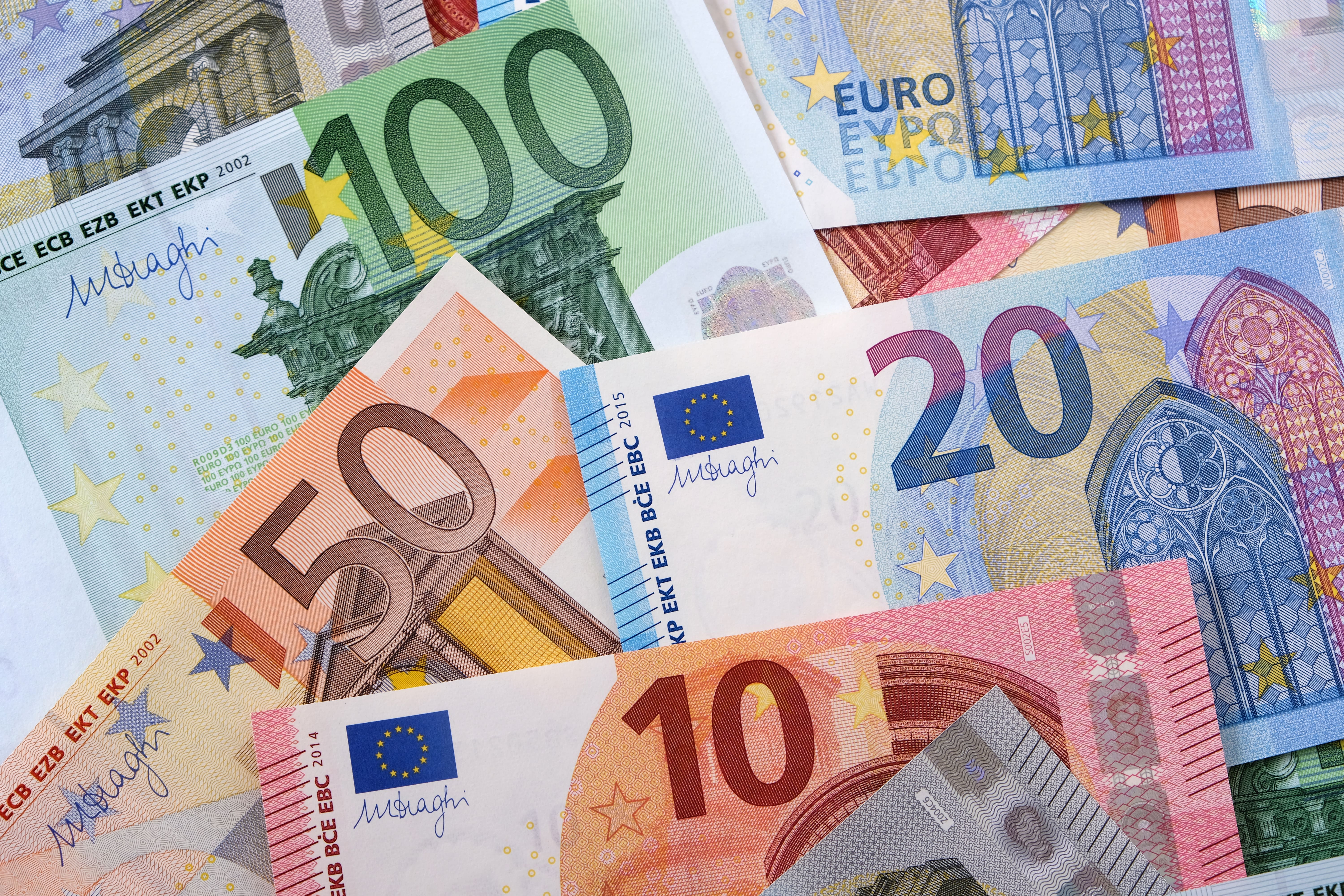 various different euros - Various different Euros background