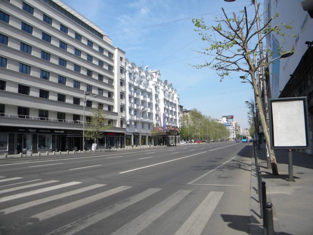 Bucuresti Romania. Bulevardul Magheru 19 Aprilie 2020. Interdictie CORONAVIRUS copy 1024x768 - Incertitudinile privind PUG-ul Bucureștiului, nou risc pentru investitorii din real estate