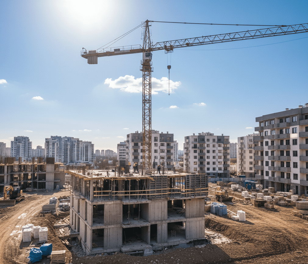 Piața construcțiilor în 2025: Creștere de peste 4% a autorizațiilor rezidențiale