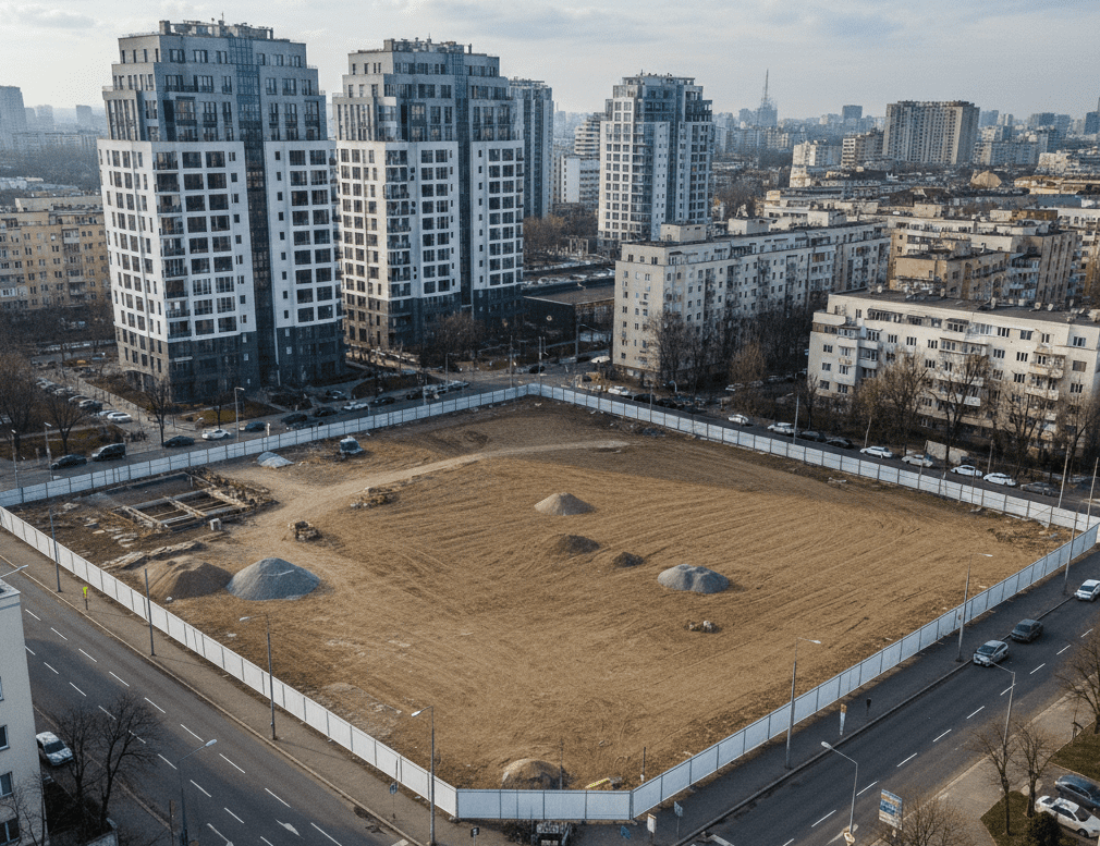 Crosspoint: Piața terenurilor din București a scăzut cu peste 13% în 2025