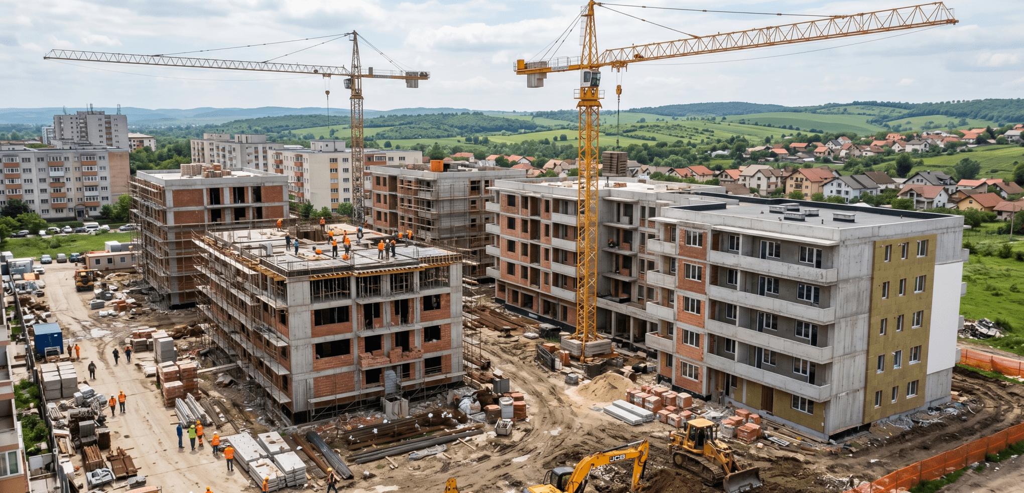 Sectorul rezidențial din România încetinește: scădere de 4,8% a autorizațiilor în T1 2026