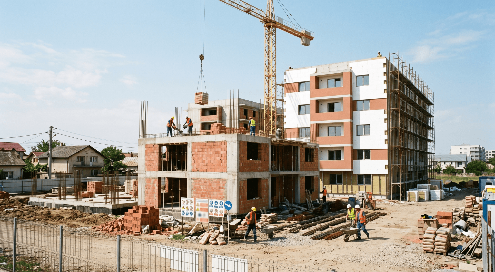 România înregistrează a treia cea mai mare creștere a prețurilor în construcțiile rezidențiale din UE